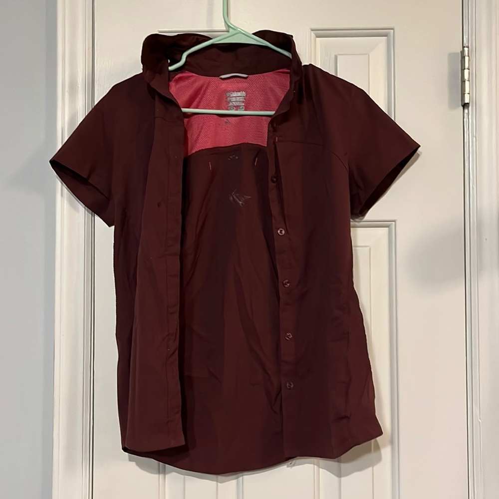 Small, dry fit button down